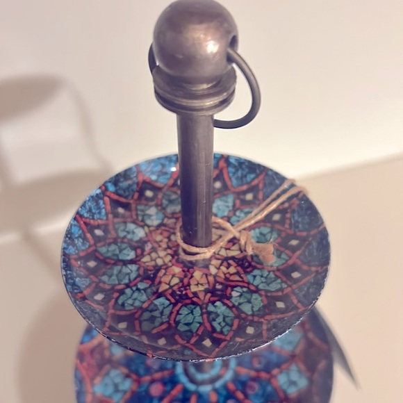 World Market Jewelry Stand with 3 Painted Tiers - Picture 2 of 6